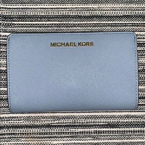 Michael Kors wallet pale blue